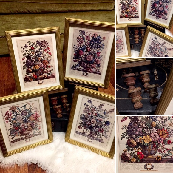 Vintage Seasons Picture Decor Set